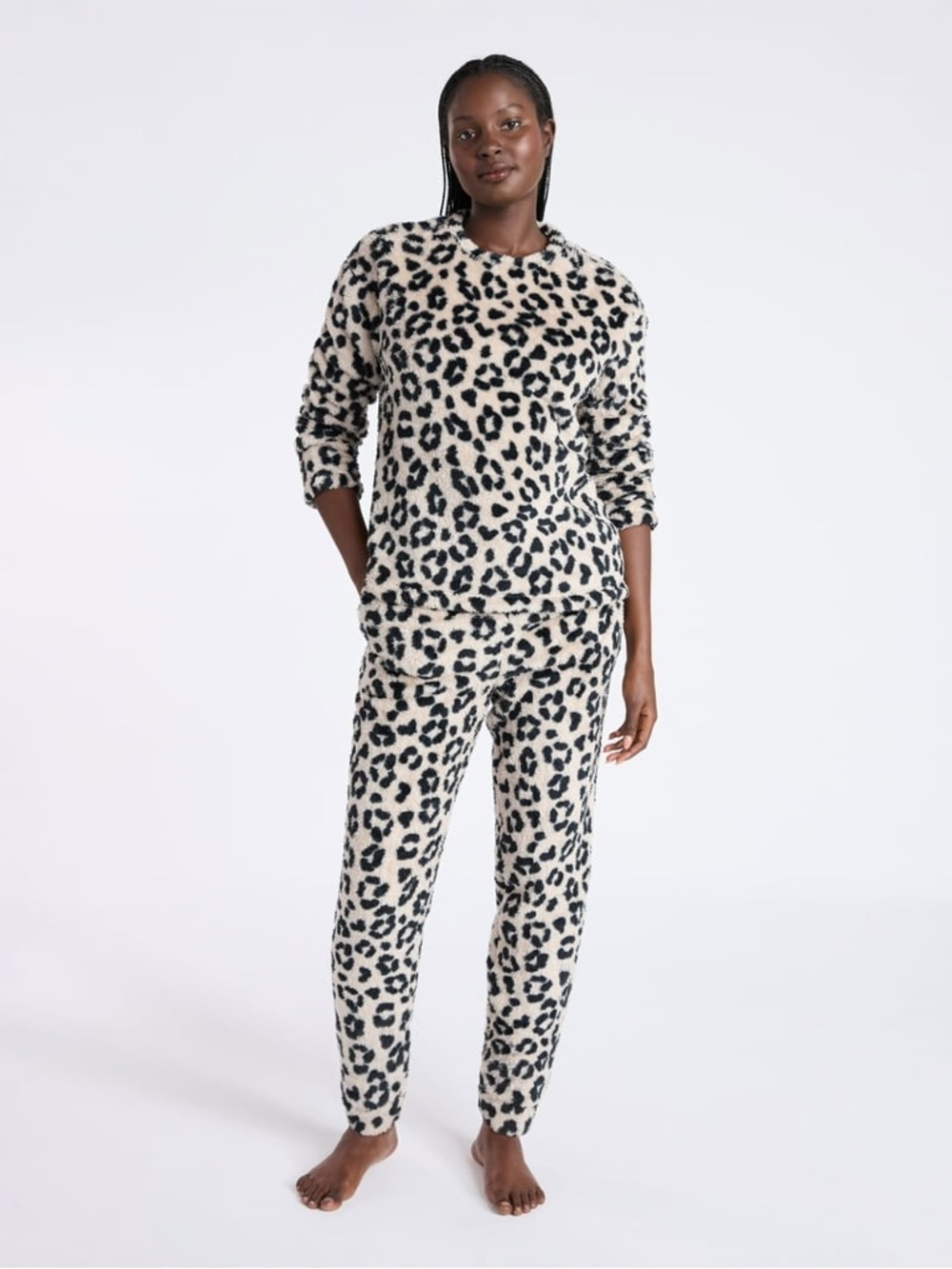 🆕Joyspun Super-Soft Leopard Print Lounge Set, Size XSmall